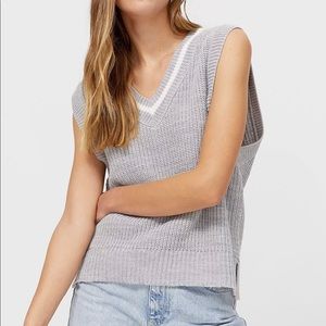 Grey sweater vest